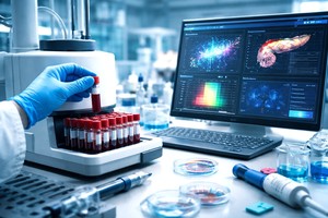 Test de sânge asistat de AI pentru depistarea timpurie a cancerului pancreatic