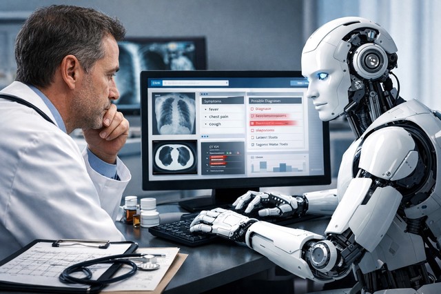 Poza pentru articolul Modelele de AI nu sunt pregătite pentru utilizare clinică nesupravegheată: AI greşeşte diagnosticul iniţial în peste 80% dintre cazuri, indică un studiu